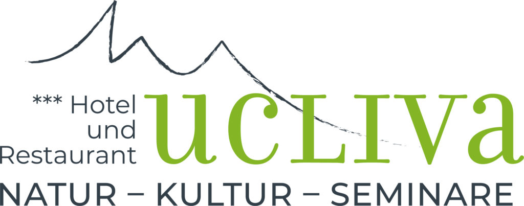 Logo Hotel Ucliva Waltensburg mit Spruch