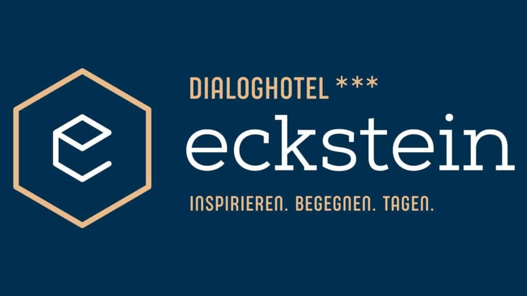 Logo Dialoghotel Eckstein in Baar in blau